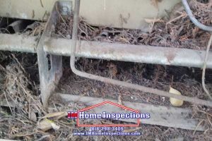 Debris in pool heater 